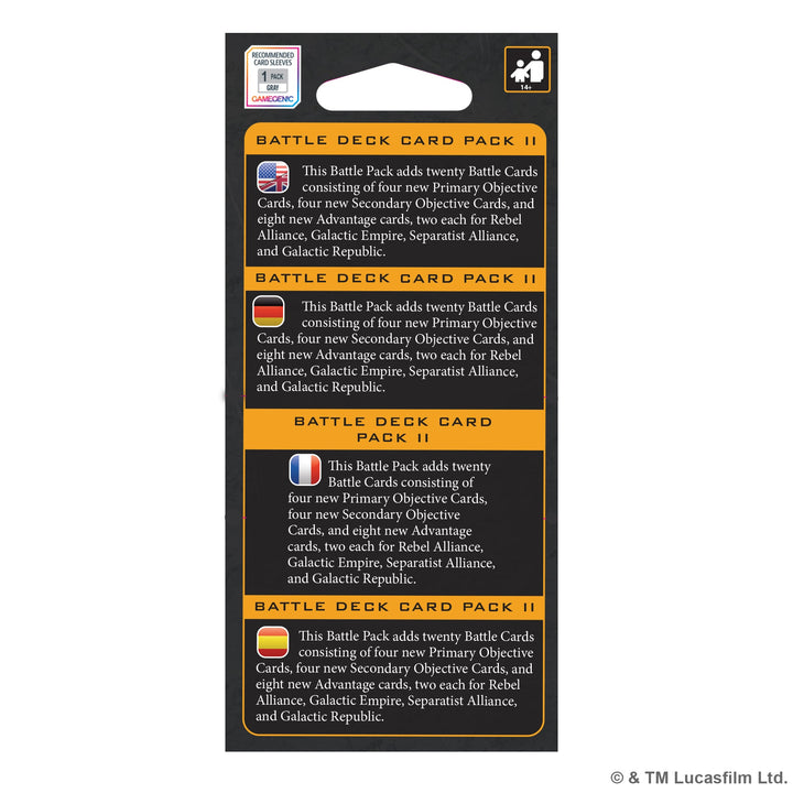 Star Wars: Legion - Battle Deck Card Pack II