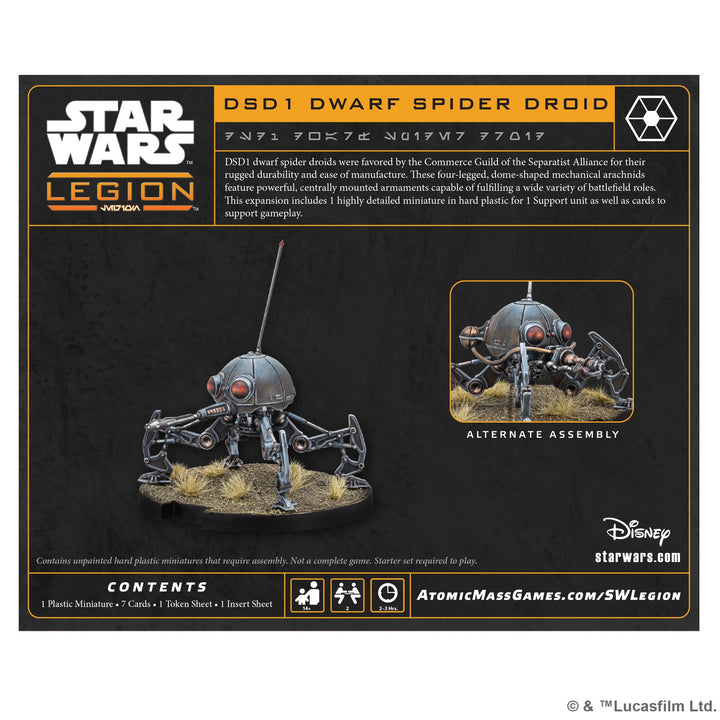 Star Wars: Legion – DSD1 Dwarf Spider Droid