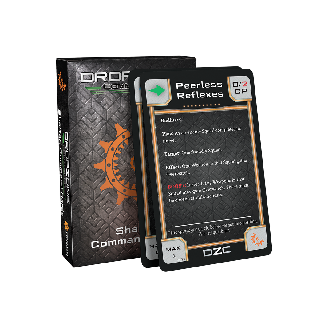 Dropzone Commander: Shaltari Command Cards