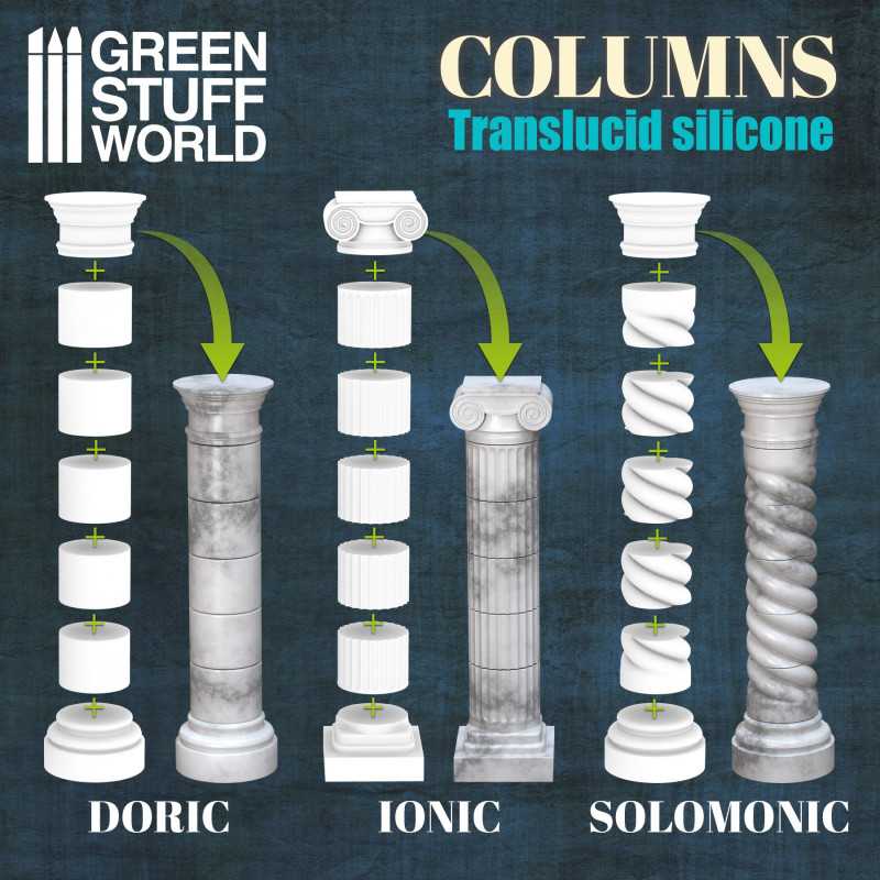 Silicone Molds - Columns (Green Stuff World)