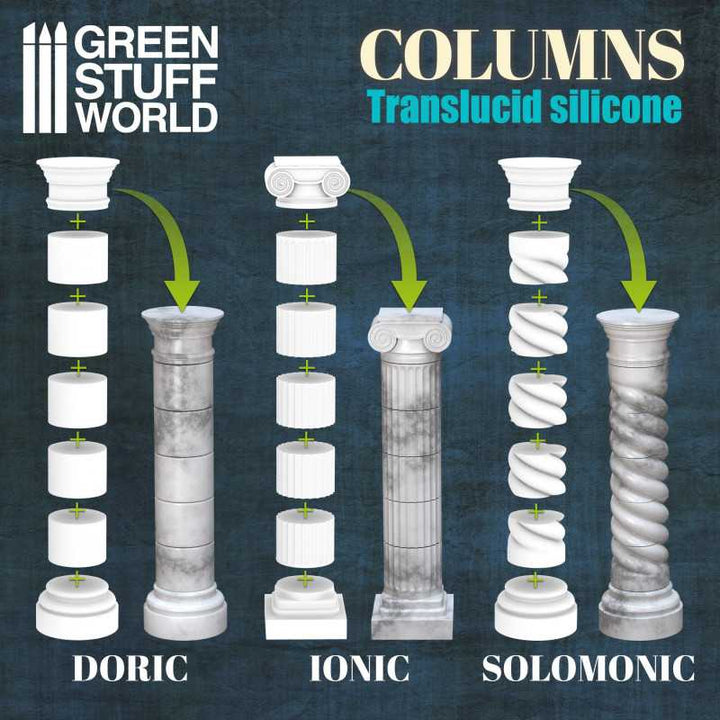 Silicone Molds - Columns (Green Stuff World)