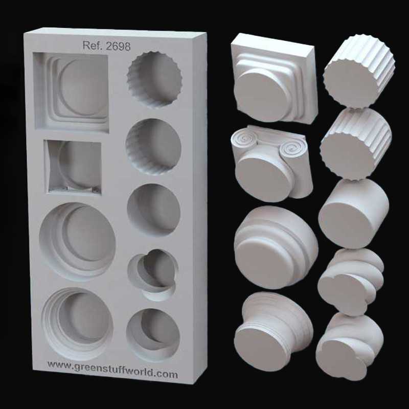 Silicone Molds - Columns (Green Stuff World)