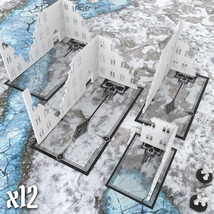 Skull Glasspack Footprints Wh40k compatible (Green Stuff World)