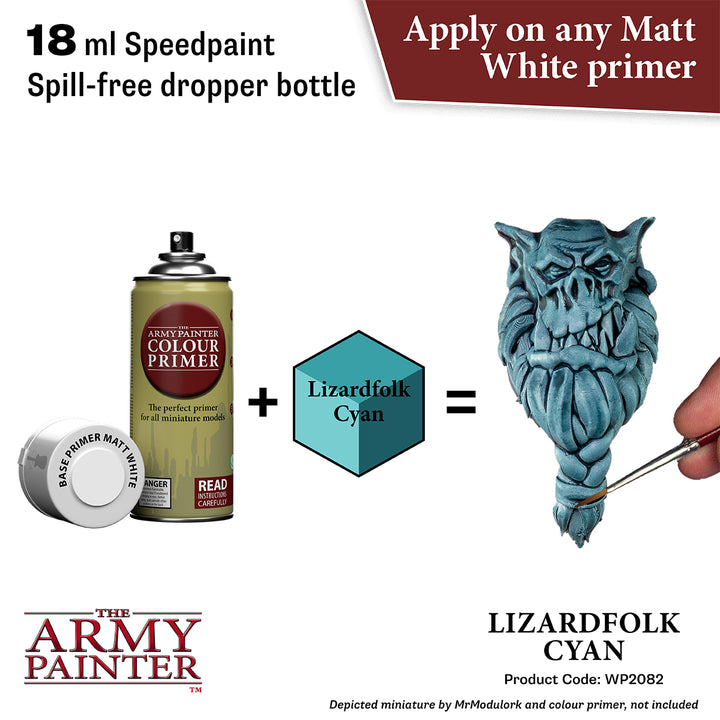 Speedpaint 2.0: Lizardfolk Cyan (The Army Painter) (WP2082) (21)
