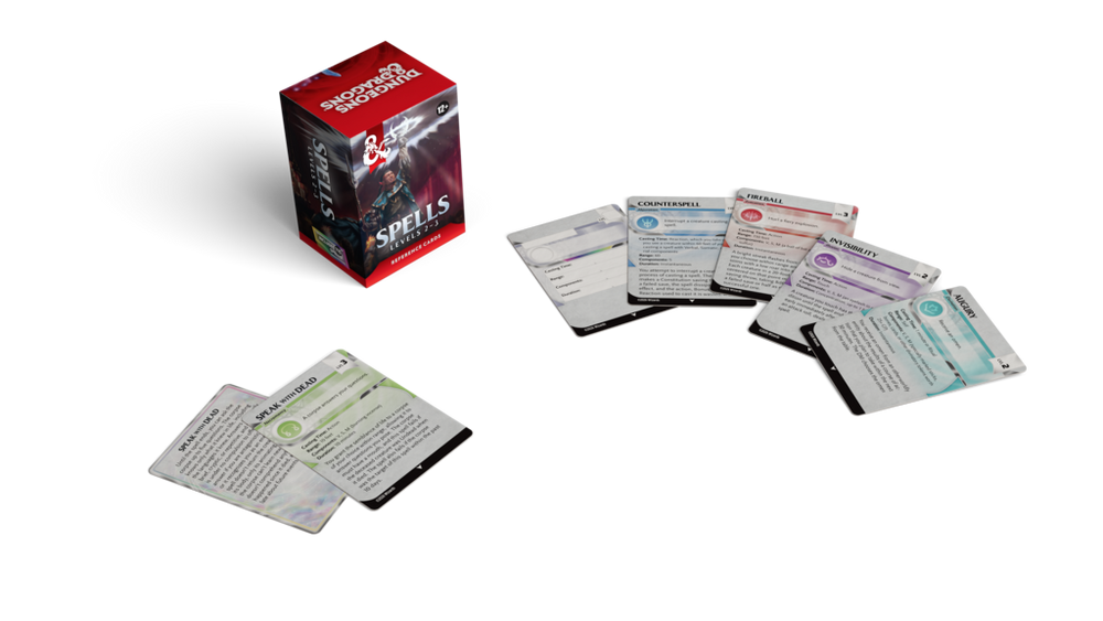 Dungeons & Dragons (5th Edition) - Spell Reference Cards: Levels 2–3