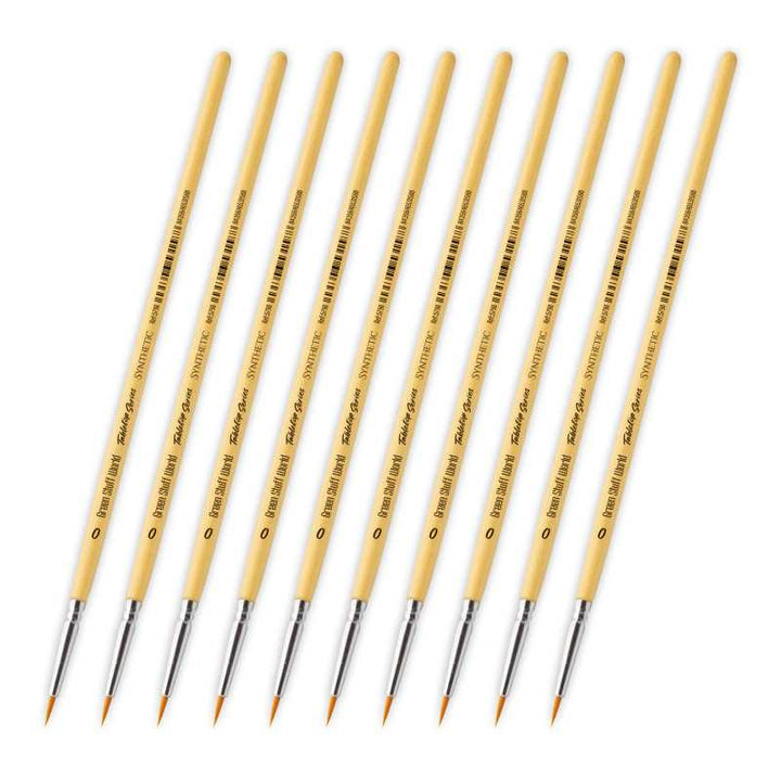 TABLETOP SERIES Synthetic Brush Set 0 (Pack of 10) (Green Stuff World)