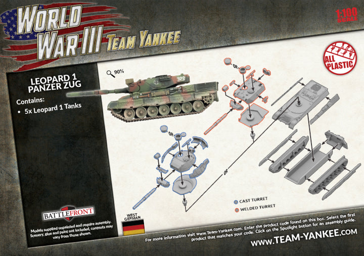 World War III: Leopard 1 Panzer Zug (Plastic) (TGBX14)