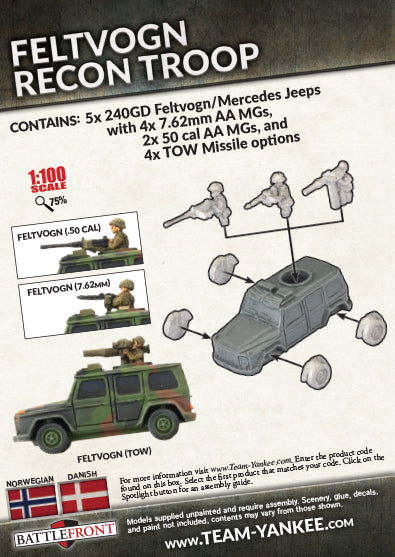 World War III: Team Yankee - Feltvogn Recon Troop (x5) (TNOBX03)