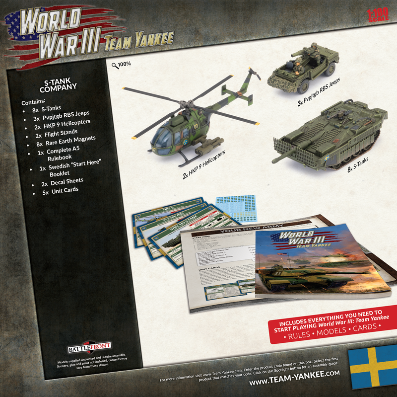 World War III: Team Yankee - Swedish S-Tank Company Starter Force (TSWAB01)