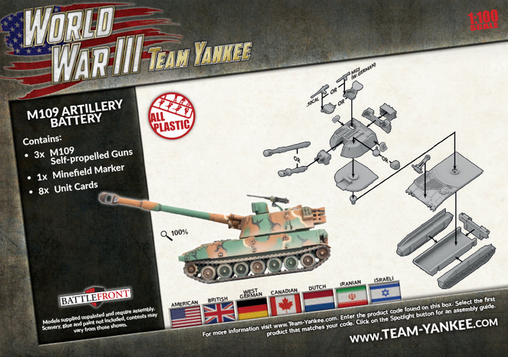 World War III: M109 Field Artillery Battery (Plastic) (TUBX24)