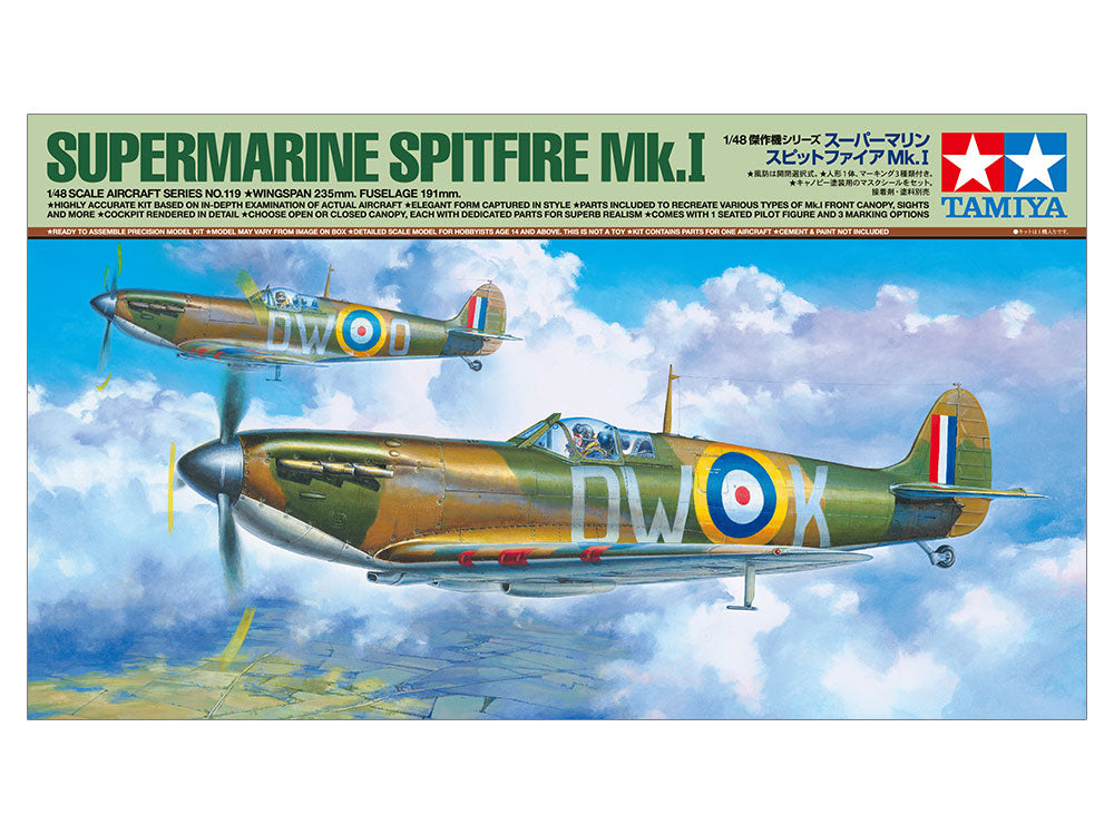 Tamiya 1/48 Supermarine Spitfire MK.I (61119)