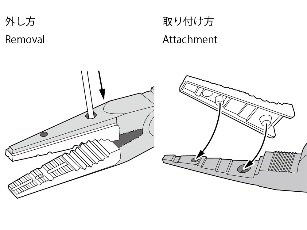 Tamiya Replacement Jaw Grips for Long Nose Pliers II