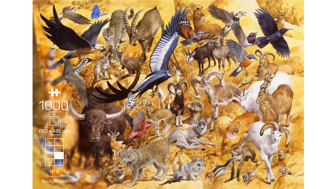 The Wildlife Collection - No. 6 - Rocky Places (1000 brikker)
