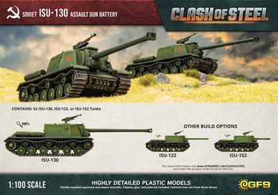 Clash of Steel: ISU-130 Assault Gun Battery (x5 Plastic) (CSS02)