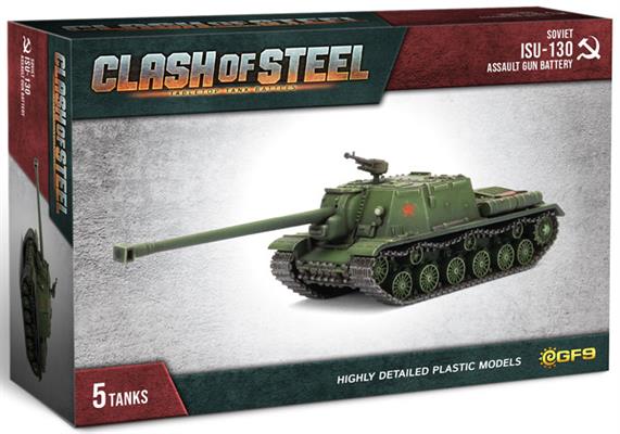 Clash of Steel: ISU-130 Assault Gun Battery (x5 Plastic) (CSS02)