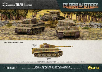 Clash of Steel: Tiger I Platoon (x3 Plastic) (CSG04)