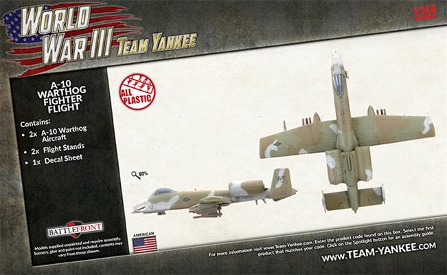 World War III: Team Yankee - A-10 Warthog Fighter Flight (Plastic) (TUBX27)