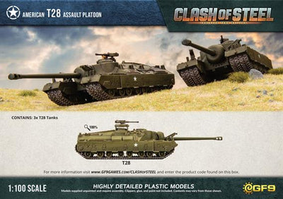 Clash of Steel: T28 Assault Platoon (x3 Plastic) (CSU01)