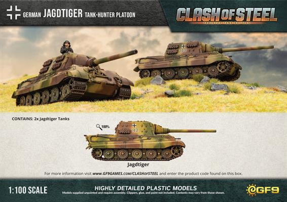 Clash of Steel: Jagdtiger Tank-hunter Platoon (x2 Plastic) (CSG05)