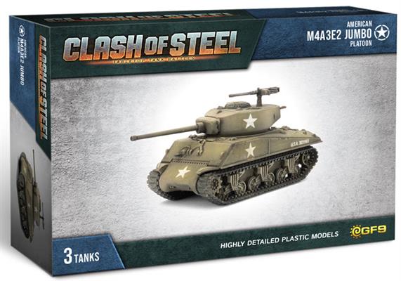 Clash of Steel: M4A3E2 Jumbo Platoon (x3 Plastic) (CSU05)