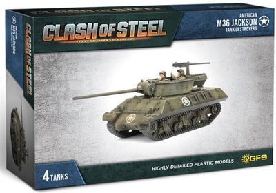 Clash of Steel: M36 Jackson Tank Destroyers (x4 Plastic) (CSU07)