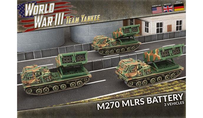 World War III: Team Yankee - M270 MLRS Rocket Launcher Battery (Plastic) (TUBX25)