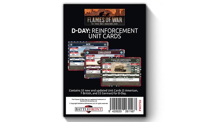 Flames of War: D-Day - Reinforcement Unit Cards (FW275U)