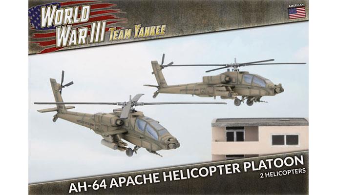 World War III: Team Yankee - AH-64 Apache Helicopter Platoon (Plastic) (TUBX21)