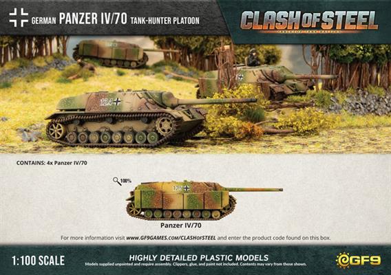 Clash of Steel: Panzer IV/70 Tank-hunter Platoon (x4 Plastic) (CSG07)