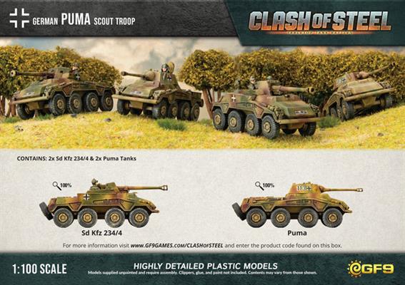 Clash of Steel: Puma Scout Troop (x4 Plastic) (CSG08)