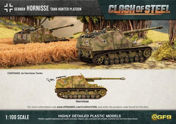 Clash of Steel: Hornisse Tank-hunter Platoon (x4 Plastic) (CSG06)