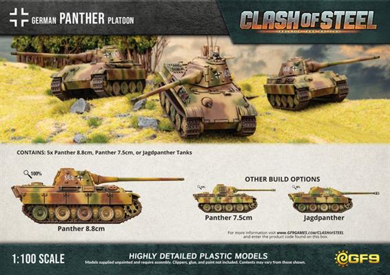 Clash of Steel: Panther Platoon (x5 Plastic) (CSG02)