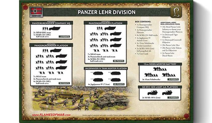 Flames of War: Panzer Lehr Division Army Deal (GEAB26)