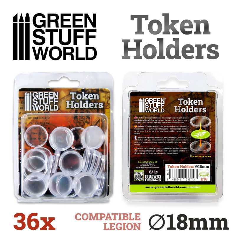 Token Holders 18mm (Green Stuff World)