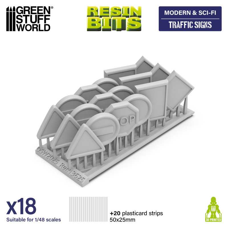 Traffic Signs 1:48 (Green Stuff World)