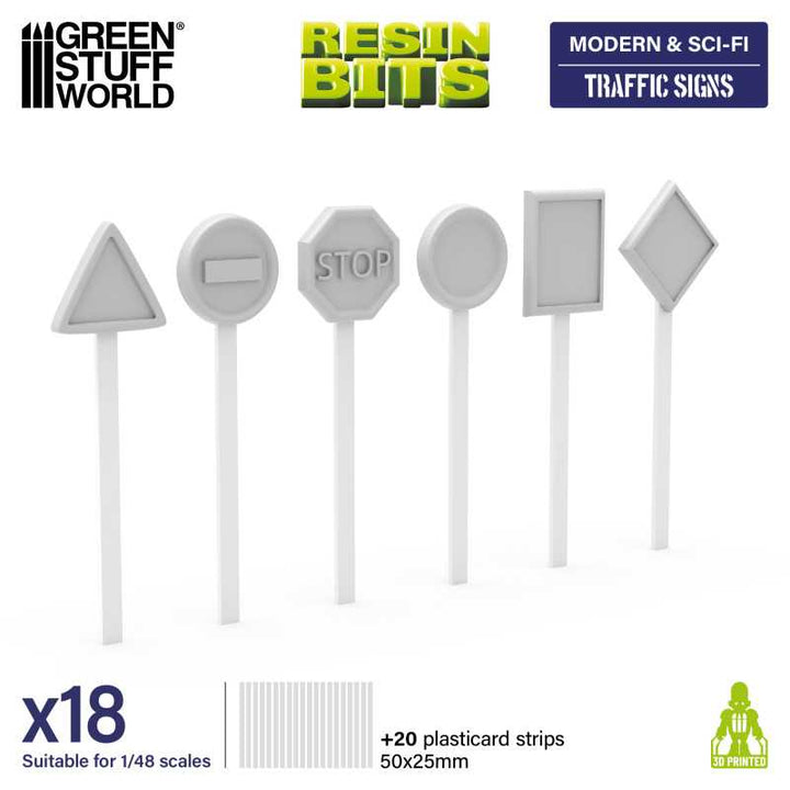 Traffic Signs 1:48 (Green Stuff World)