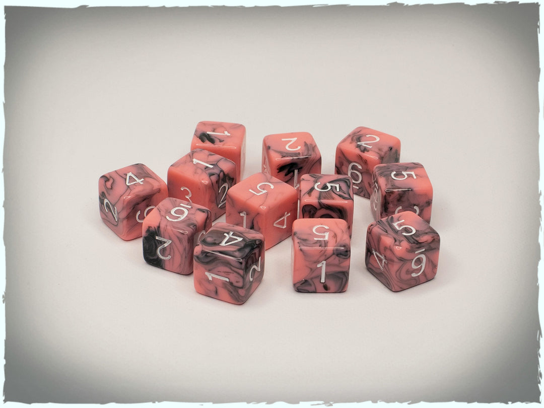 Twisted Flesh d6 dice set, 12 pcs (Deep-Cut Studio)