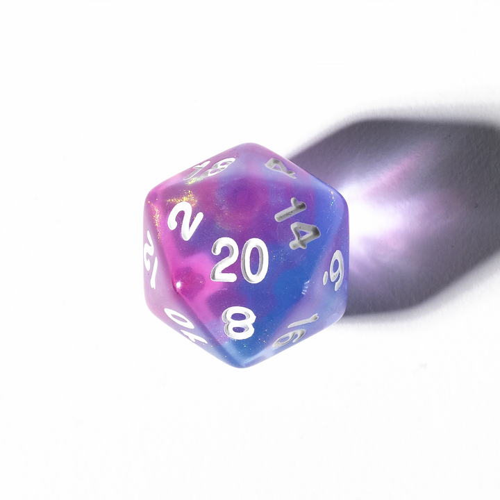 Unearthed Treasure Opal 7-Piece Polyhedral RPG Dice Set (Sirius Dice)