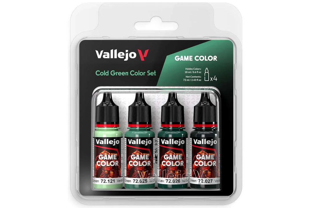 Vallejo Game Color: cold green color set, 4x18ml