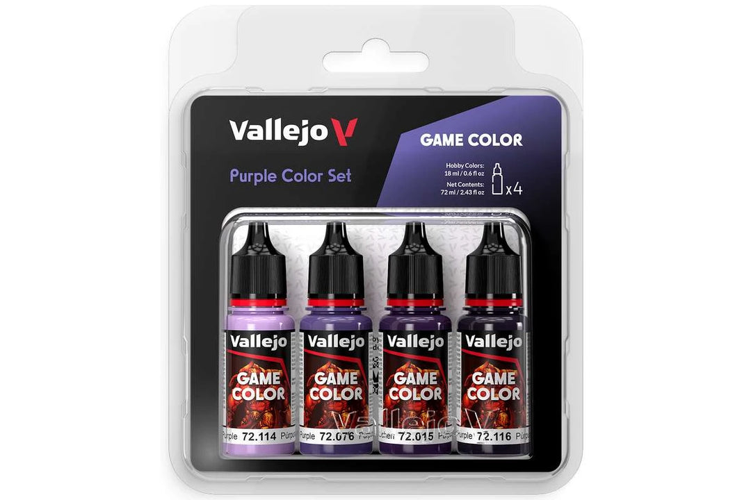 Vallejo Game Color: purple color set, 4x18ml