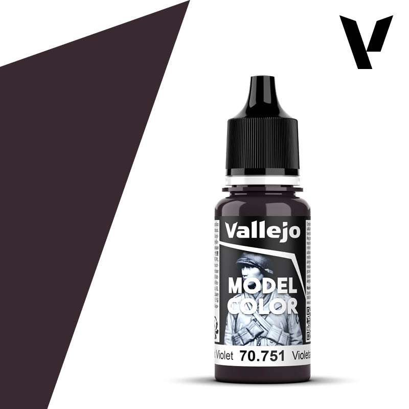 Vallejo Model Color: Black Violet (70.751) (54)