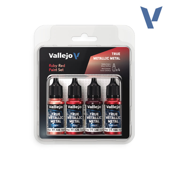Vallejo True Metallic: Ruby Red Paint Set (77.254)