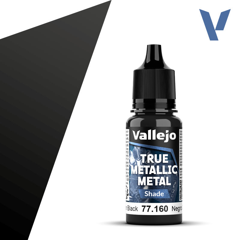 Vallejo True Metallic: Shade - Obsidian Black (77.160)