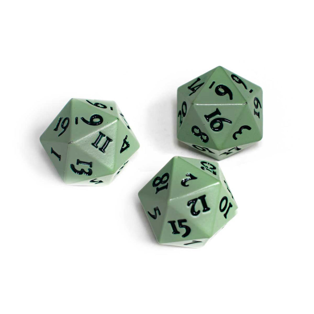 Vivid Heavy Metal D20 Dice - Cool Matcha (Ultra PRO)