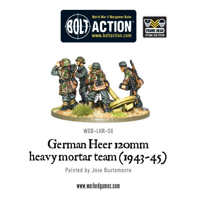Bolt Action: German Heer 120mm heavy mortar team (1943-45)