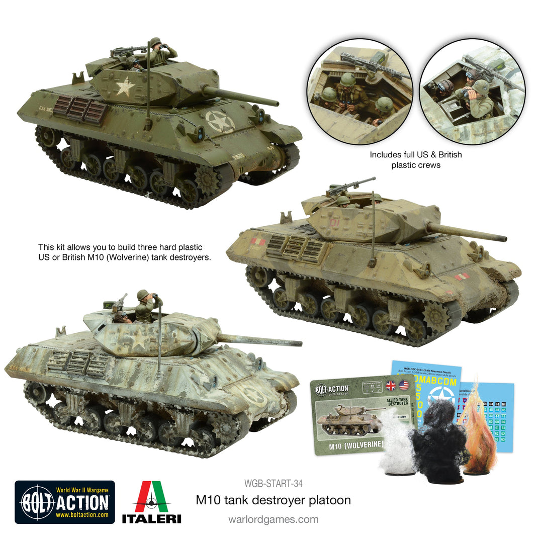 Bolt Action: M10 Tank Destroyer Platoon (plastic)