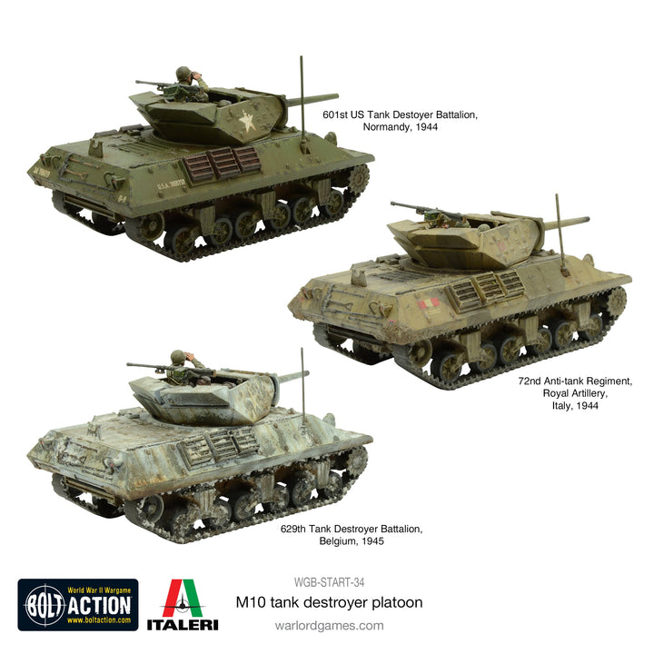 Bolt Action: M10 Tank Destroyer Platoon (plastic)