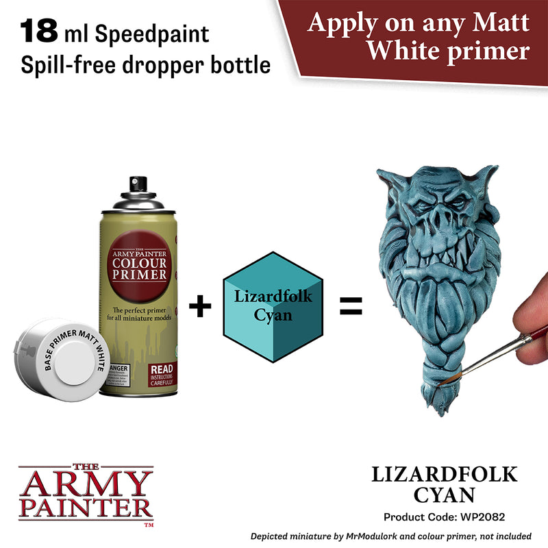 Speedpaint 2.0: Lizardfolk Cyan (The Army Painter) (WP2082)