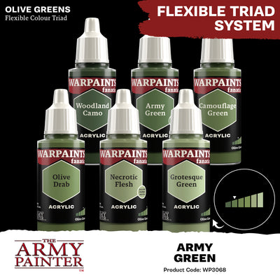 Warpaints Fanatic: Army Green (The Army Painter) (WP3068P)
