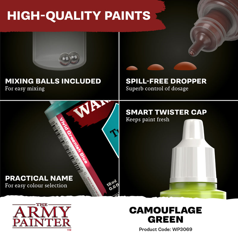 Warpaints Fanatic: Camouflage Green (The Army Painter) (WP3069P)